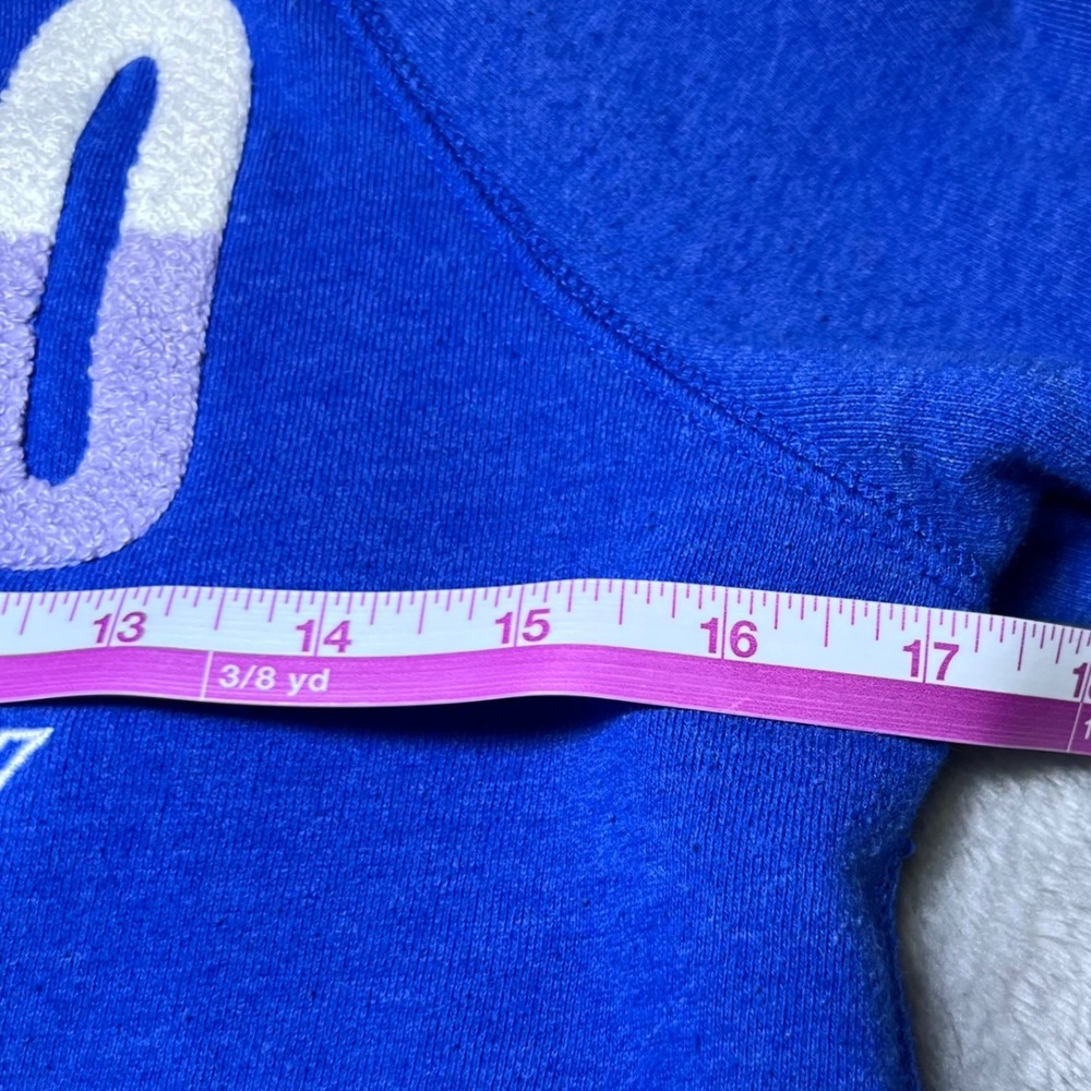 Aeropostale Blue "AERO Varsity Dept" Full Zip Hoodie Womens Size Small Y2K - Picture 9 of 12